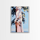 Tree Bark, Nature Wall Art, Minimalist Landscape, Boho Decor, Framed Canvas Print, Rustic Home, Neutral Aesthetic, Office Art