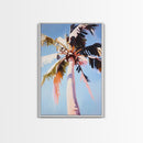 Palm Tree, Tropical Paradise, Summer Beach Vibes, Coastal Living Art, Vacation Dream, Canvas Print, Boho Wall Decor, Relaxing Art