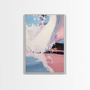 Ocean Wave, Surfer Wall Art, Framed Canvas Print, Abstract Coastal Decor, Modern Beach Painting, Summer Vibes Artwork, Surf Art