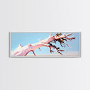 Desert Tree, Abstract Landscape, Earthy Tones, Canvas Print, Minimalist Nature Art, Living Room Wall Decor, Modern Boho Painting