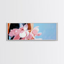 Pink Petals, Romantic Floral, Feminine Wall Art, Boho Aesthetic, Modern Bedroom Art, Pastel Colors, Canvas Print, Chic Flower Painting