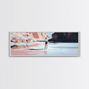 Desert River Scene, Canyon Artwork, Earthy Tones, Southwest Landscape, Minimalist Home Decor, Living Room Print, Canvas Print