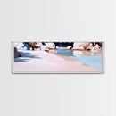 Riverbank Scene, Tranquil Water, Nature Landscape, Minimalist Water Reflection, Boho Earthy Decor, Relaxing Wall Art, Canvas Print