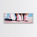 Pink Boots, Country Style, Rustic Western Art, Fashionable Cowgirl Print, Pastel Farmhouse Decor, Modern Boho Art, Bedroom Wall Print