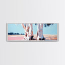 Desert Trees, Minimalist Landscape, Rustic Home Decor, Framed Canvas Print, Living Room Wall Art, Boho Aesthetic, Neutral Nature Art