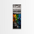 Abstract Mountain, Scenic Landscape, Autumn Colors Art, Canvas Print, Bold Nature Painting, Modern Wall Art, Office Decor