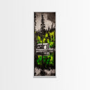 Forest Reflection, Cabin On Water, Tranquil Nature Scene, Woodsy Home Decor, Green Wall Art, Peaceful Landscape, Framed Canvas Print