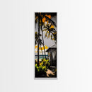Tropical Escape, Palm Trees, Ocean Breeze, Canvas Print, Coastal Decor, Beach House Wall Art, Vacation Vibes, Relaxing Living Room Art