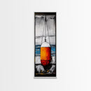 Nautical Buoy, Coastal Wall Art, Beach House Decor, Ocean Art, Framed Canvas Print, Maritime Art, Living Room Wall Art, Minimalist Style