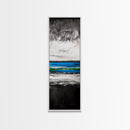 Wave Painting, Black and White Ocean Art, Coastal Wall Decor, Nautical Artwork, Modern Seascape, Beach House Living Room Art, Canvas Print