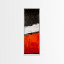 Bold Abstract, Red and Black, Minimalist Art, Contemporary Statement, Wall Decor, Framed Canvas Print, Modern Living Room Artwork
