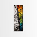 Deep Reflection, Abstract Depth, Textured Artwork, Canvas Print, Modern Living Room Decor, Moody Home Accent, Statement Piece