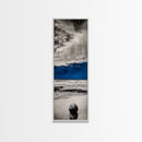 Ocean Meditation, Serene Seascape, Minimalist Blue, Canvas Print, Beach House Wall Art, Tranquil Coastal Decor, Relaxing Waves