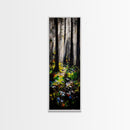 Pathway, Trees, Woodland, Canvas Print, Nature Lover Art, Whimsical Forest Scene, Sunlit Woods, Bohemian Wall Decor, Autumn Inspired Art