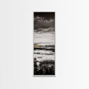 Moody Landscape Art, Black and White Painting, Nature Inspired Wall Decor, Rustic Home Accent, Modern Minimalist Style, Canvas Print