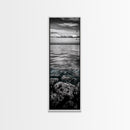 Ocean Depths, Coastal Art, Black and White Photography, Canvas Print, Beach Wall Art, Nautical Decor, Ocean Print, Modern Home Decor