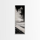 Beach Sunset, Coastal Wall Art, Seascape Painting, Ocean Waves, Framed Canvas Print, Minimalist Decor, Bedroom Wall Art, Gift Idea