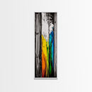 Rustic Wood, Vibrant Texture, Nature Inspired Art, Framed Canvas Print, Farmhouse Decor, Cozy Cabin Artwork, Statement Piece