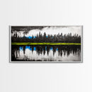 Lake Reflection, Forest Landscape, Tranquil Wall Art, Canvas Print, Nature Lover Gift, Bedroom Wall Art, Zen Home Decor