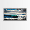 Ocean Wave, Blue Water, Seascape Painting, Canvas Print, Surf Wall Art, Beach House Decor, Coastal Living, Nautical Art, Large Wall Decor