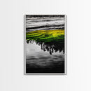 Reflection Art, Water Canvas Print, Nature Inspired Decor, Zen Wall Art, Black and White Photography, Peaceful Home Artwork