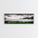 Stormy Beach, Coastal Landscape, Black and White, Canvas Print, Large Wall Art, Modern Home Decor, Bedroom Wall Art, Minimalist Aesthetic