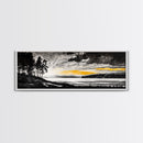 Sunset Landscape Art, Moody Sky Print, Nature Wall Decor, Mountain View Artwork, Rustic Home Decor, Warm Tones, Canvas Print