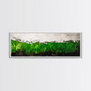 Abstract Green, Modern Minimalist Art, Textured Nature Print, Earthy Wall Decor, Framed Canvas Print, Office Wall Art, Contemporary Home Decor