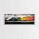 Bold Wave, Colorful Surf, Abstract Ocean, Framed Canvas Print, Surf Art, Modern Coastal, Vibrant Wall Art, Beach House Decor
