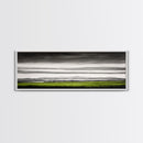 Rolling Hills, Green Fields, Minimalist Landscape, Canvas Print, Nature Wall Art, Modern Farmhouse, Rustic Decor, Office Aesthetic