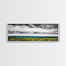 Horizon View, Blue Ocean, Minimalist Seascape, Framed Canvas Print, Coastal Wall Art, Modern Beach Decor, Abstract Water Art, Office Decor