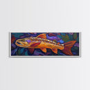 Golden Trout, Colorful Fish, Underwater Scene, Cabin Accent, Canvas Print, Fishing Lodge Decor, Rustic Nature Wall Art