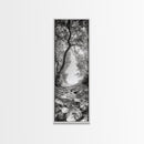 Forest Path, Rock Creek, Canopy Light, Calm Nature Scene, Canvas Print, Entryway Wall Art, Tranquil Minimalist Landscape Print