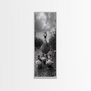 Duck Family, Wildlife Photography, Baby Ducks, Country Style, Canvas Print, Farmhouse Wall Art, Fall Animal Decor, Kids Room Art