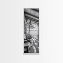 Lake Porch View, Rustic Charm, Cabin Vibes, Relaxing Nature Scene, Framed Canvas Print, Farmhouse Decor, Cozy Living Room Wall Art, Lakehouse Art