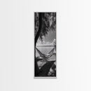 Hammock Dreams, Coastal Rest, Lakeside Retreat, Chill Vibes, Framed Canvas Print, Boho Wall Art, Serene Bedroom Art, Relaxation Inspired Decor