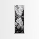Reflective Lake, Cloud Mirror, Mountain Calm, Canvas Print, Serene Bedroom Wall Art, Nature Tranquility, Scandinavian Landscape Style