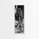 Majestic Tree, Nature Power, Earth Energy, Black White Art, Framed Canvas Print, Modern Rustic Decor, Cabin Wall Art, Tree Lover Gift