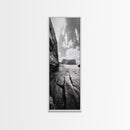 Ocean Cliffs, Moody Coast, Nature Wall Art, Canvas Print, Modern Coastal Decor, Minimalist Seascape, Bathroom or Bedroom Artwork
