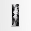 Secret Pathway, Forest Creek, Hidden Escape, Canvas Print, Magical Woodland Art, Hallway or Entryway Mystical Nature Decor, Bathroom Art