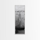 Anchor in Sand, Washed Shoreline, Ocean Metal, Canvas Print, Rustic Coastal Wall Art, Nautical Bedroom Print, Living Room Decor