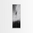Solitary Grass Print, Minimalist Field Art, Tall Grass Photography, Rustic Bedroom Wall Decor, Framed Canvas Print, Fall Nature Vibe