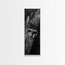 Leather Strap, Worn Texture, Rustic Detail, Framed Canvas Print, Industrial Wall Decor, Masculine Style, Close-Up Texture Art
