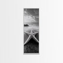 Ocean Star, Sea Life, Coastal Serenity, Marine Beauty Framed Canvas Print, Beach House Wall Art, Coastal Nautical Bathroom Decor