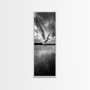 Soaring Bird, Ocean Wings, Nature Flight, Sky Spirit, Canvas Print, Coastal Wall Art, Beach House Decor, Modern Bird Photography