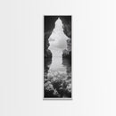 Ocean Cave View, Coastal Nature Art, Seaside Wall Decor, Minimalist Seascape Print, Bathroom Wall Art, Framed Canvas Print