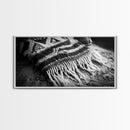 Woven Fringe Detail, Boho Textile Art, Fiber Wall Tapestry, Earthy Home Decor, Canvas Print, Bedroom Wall Art, Bohemian Style Accent