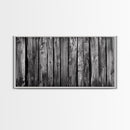 Rustic Wood, Weathered Planks, Barn Texture, Framed Canvas Print, Farmhouse Wall Art, Minimalist Rustic Decor, Kitchen Wall Art, Neutral Tones