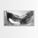 Ocean Cave, Textured Rock, Seaside Mystery, Canvas Print, Coastal Wall Art, Nature Photography, Bathroom Decor, Abstract Sea Cave