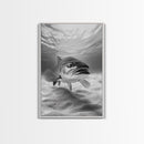 Underwater Trout Closeup, Realistic Fish, Nature Photography, Canvas Print, Man Cave Art, Fishing Lover Gift, Rustic Lake Decor
